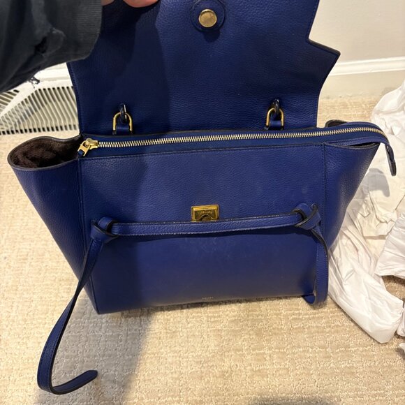 Celine Mini Belt Bag Navy Blue Calfskin - Picture 8 of 15
